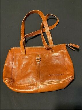 Spikes & Sparrow Brown Leather Tote Shoulder Bag